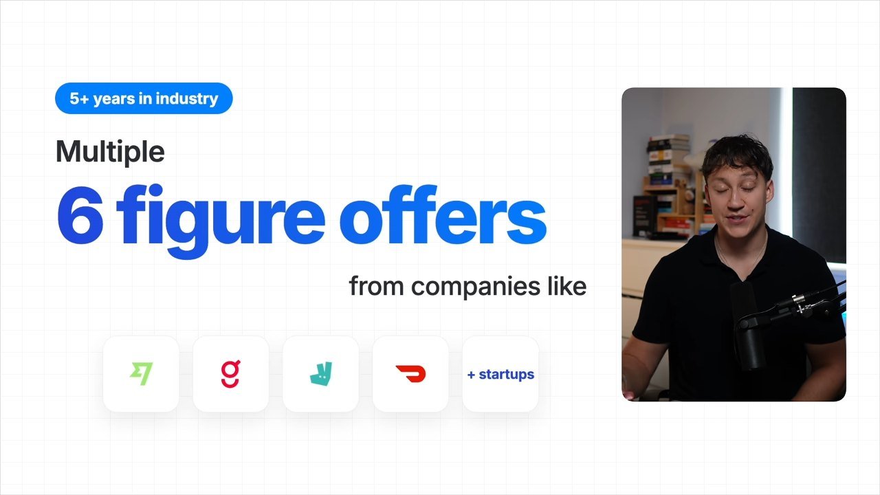 A 6 figure offers card with company logos, beside Egor